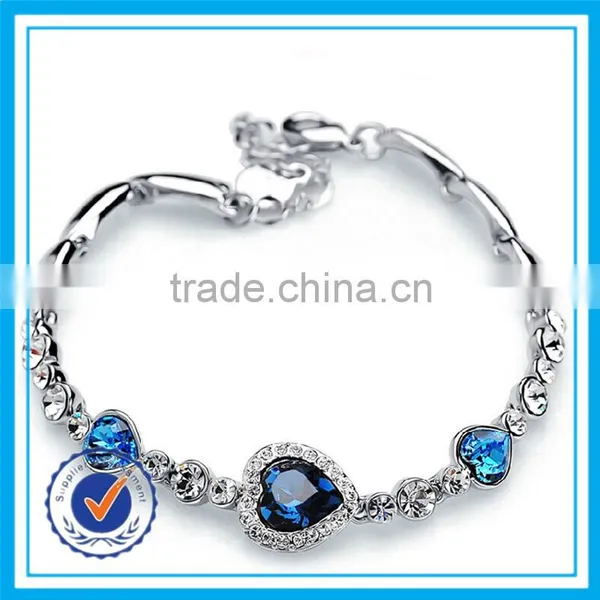 Cheap Price Heart Shaped Bracelet Pink Rhinestone Healthy Bracelet photo-2