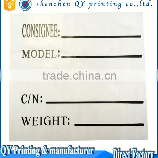 2016 New High Quality Self Adhesive Paper Packaging Label,Paper Printed Packaging Label,Packaging Label and Barcode Label photo-2