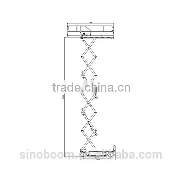Hot Sales 12m Hydraulic Mobile Self Propelled Scissor Lift photo-3