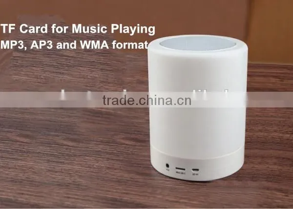 Unique Home Decoration Led Lamp Speaker Bluetooth With 3 Level Brightness Touch Control Design and Retail Box Package photo-6