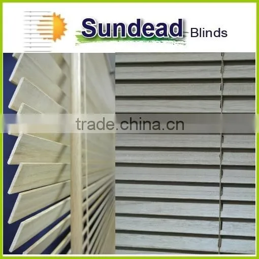 25mm Wood Venetian Blinds & Horizontal Blinds & Mini Blinds With Natural Color photo-3