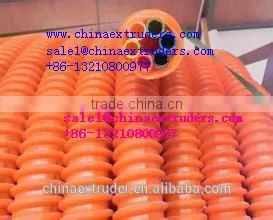 PE HDPE COD cable protection pipe making extrusion machine