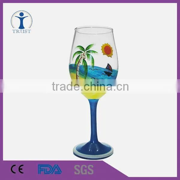 Promotional Hot Selling Wonderful Spring Beach Goblet Wine Glass Quality Choice