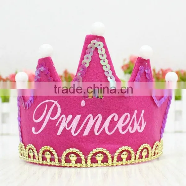 LED Light Party Birthday Glow Flash King Princess King Headband Hat photo-5