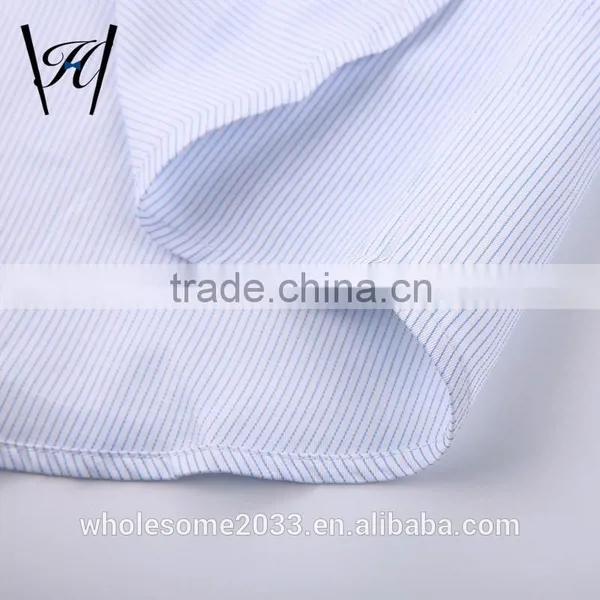 100%cotton Cool Short Blue Mens Button Down Shirts photo-2
