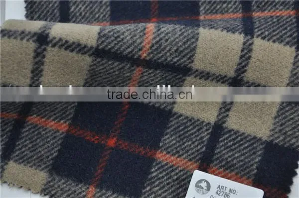 Wholesale Super Fine Double Face Woolen Wool Plaid Fabric for Winter Coats photo-6