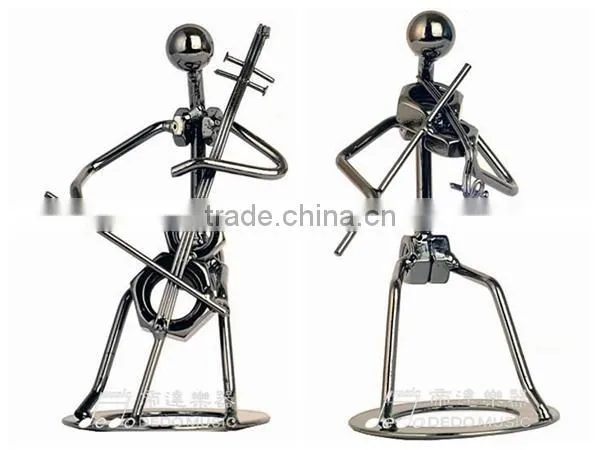 Music Statue Metal Art Iron Handicraft