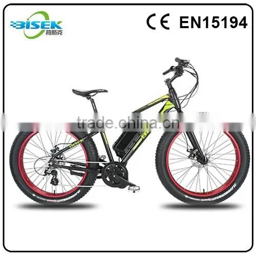 26inch Electric Beach Cruiser Bicycle Boys Fat Tire Snow Bicycle