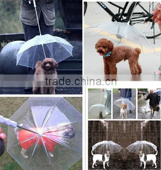Wholesale Bright Yellow Straight Reverse Pet Umbrella, Straight Promotional Reverse Umbrella for Pet