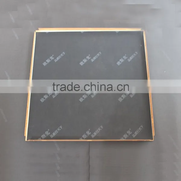 Wood Grain Suspended Aluminum Ceiling Open Frame Ceiling Perforated Clip In Ceiling Tile photo-5