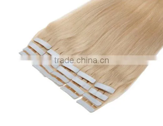 20 Inch Color 613 Light Blonde Tape in Human Hair Extensions photo-4