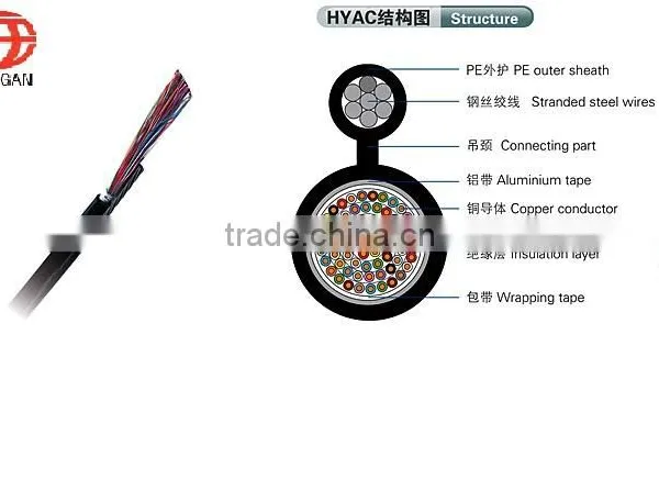 Self Supporting OFC(oxygen Free Copper) Telephone Cable 20pairs Price