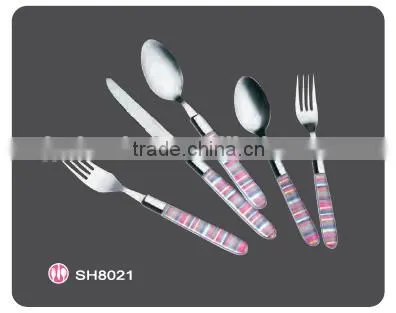 Plastic Handle Stainless Steel Cutlery Set photo-3