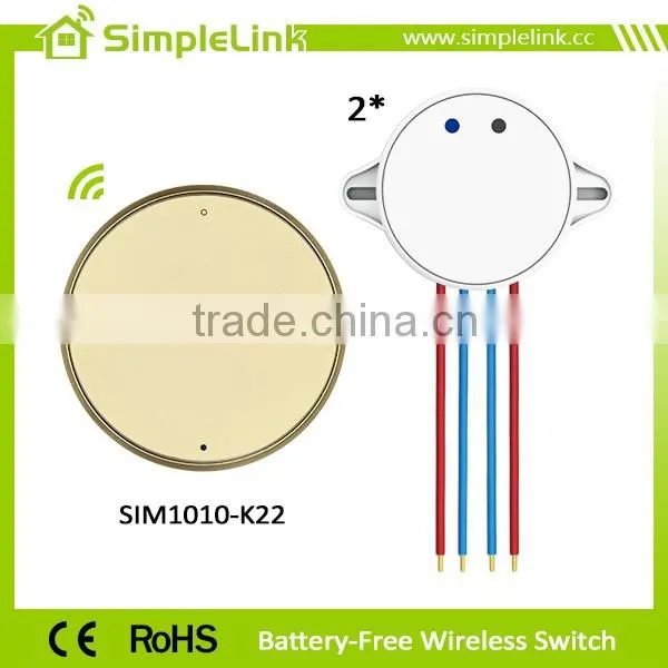 Battery-free Wireless 2 Gang Electric Wall Switch for Home photo-5