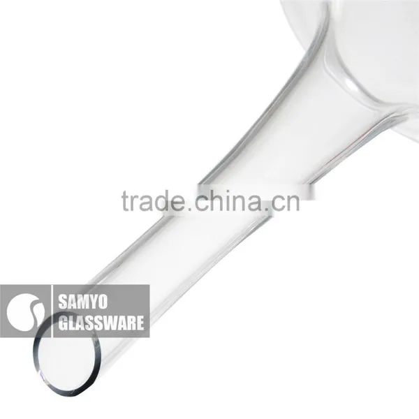 Samyo Handmade Clear Round Belly Decanter With Long Enterclose photo-4