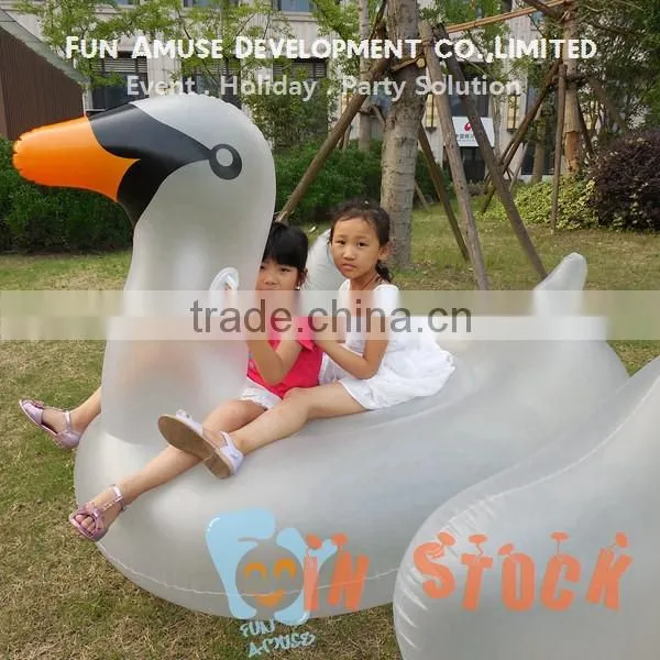 MOQ 50pcs Outdoor Pool Float Inflatable Swan Float for Summer photo-3