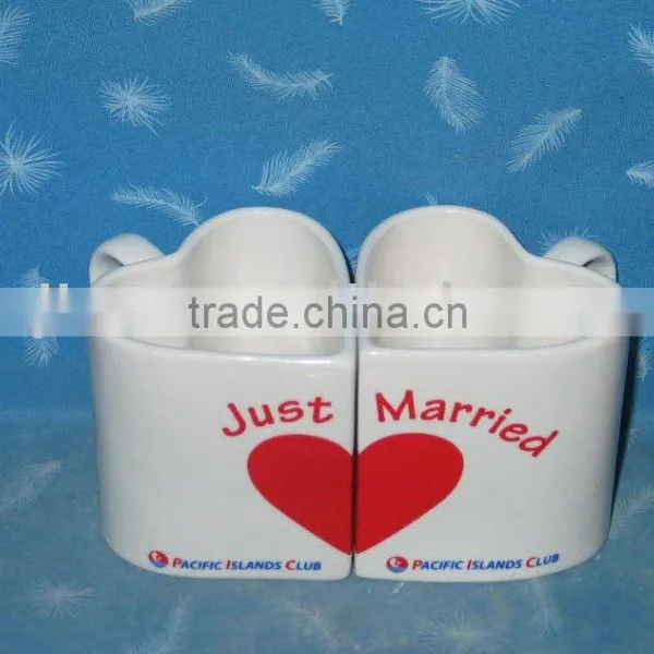 2015 Hot Seller Couple Mugs With Decal for Lovers