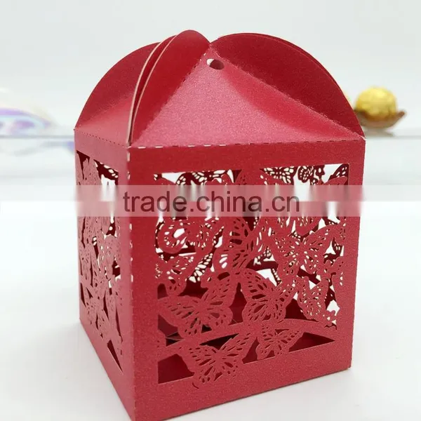 C229 Laser Gummy Candy Box Wedding Favor Butterfly Candy Gift for Decoration photo-5