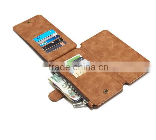 New Arrival Caseme Retro PU Leather Multi Functional Stand Wallet Case Cover with Several Card Holders for iPhone 6 6S