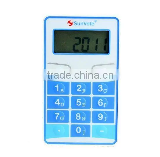 Wireless response keypads function as individual terminals