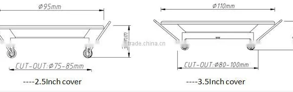 Singapore 9W, 2.5inch or 3.5inch Cover, 110Lm/W Emergency LED Downlight Kit,Samsung LED, Dimming Detachable photo-6