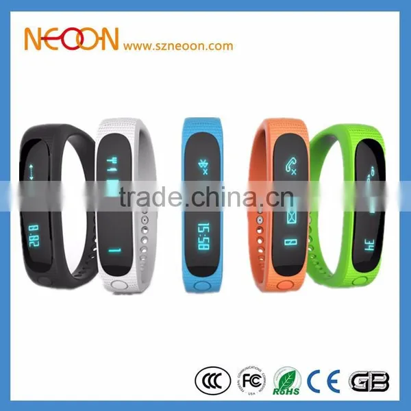 New E02 Smart Band Smart Bracelet Wristband Fitness Tracker Bluetooth 4.0 Fitbit Flex Watch for Ios Android Better Than Miband