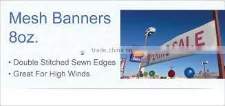 Outdoor PVC Banner, Mesh Banner, Vinyl Banner photo-3