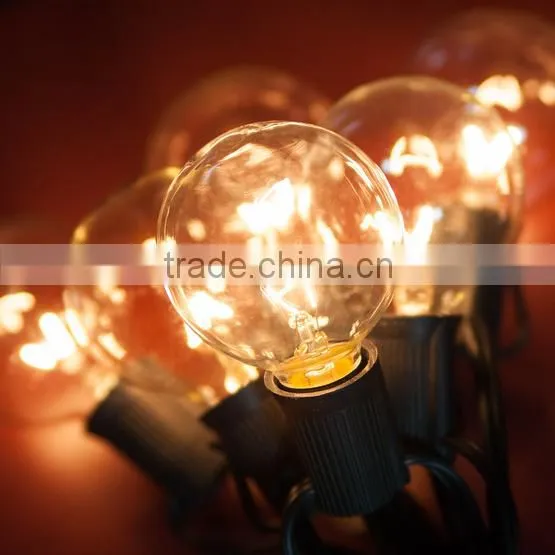 50 Socket Outdoor String Light Kit w/ G40 Globe Bulbs photo-4