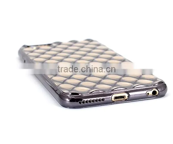 High Quality 100% Smooth Edges Electroplating TPU Transparent Clear Back Mobile Phone Case Cover for IPhone 6 / 6s photo-4