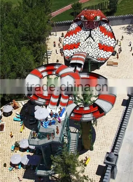 2016 New Exciting Water Slide Snake Fibergalss Water Slide Amusement Park Equipment for Sale-Shenzhou Wang Ming photo-2