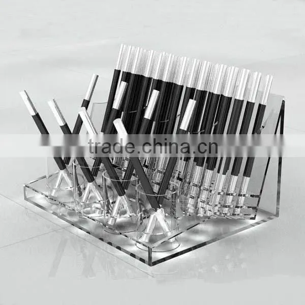 Acrylic Sign Holder Pen Holder With Clock photo-2