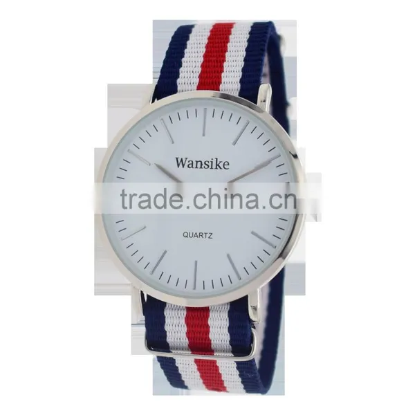 Hot Selling Men's Slim Watch With Nylon Watch Bands photo-5