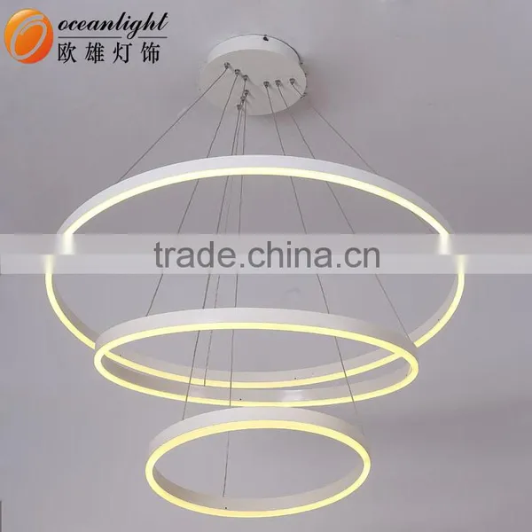 Pendant Chandelier Modern Acrylic Painted Light Four Circles Pendant Lamp OXD9972-4DW photo-2