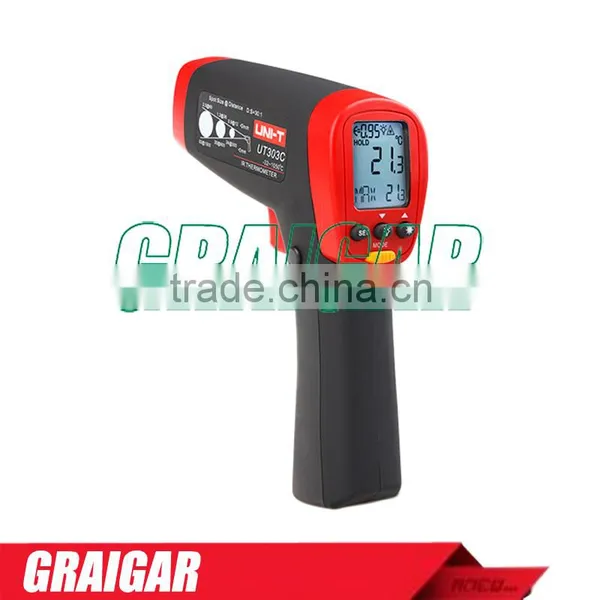 -32C-1050C UNI-T UT303C Professional Non-Contact Infrared IR Laser LCD Digital Thermometer photo-3