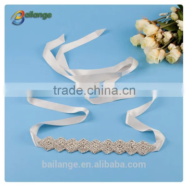 2015 Fashion Rhinestone Beaded Sash for Wedding Decoration photo-2