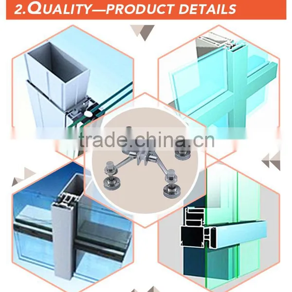 Facade System Visible Curtain Wall Design and Invisible Curtain Wall Design photo-6