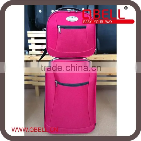 Luggage Trolley with Vanity Case for Promotion/600D Travel Suitcase