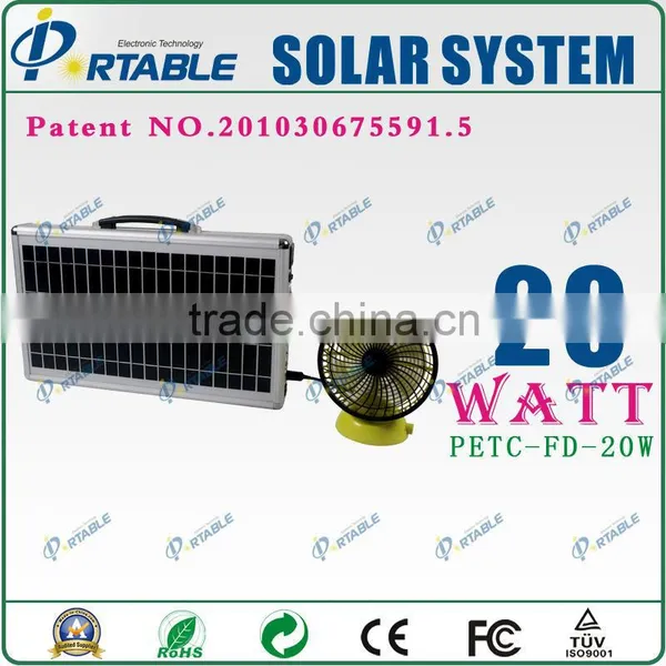 China 20W Portable Solar Power System Solar Batteries photo-3