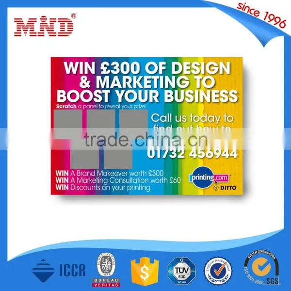 MDP127 Plastic Scratch and Win Cards photo-4
