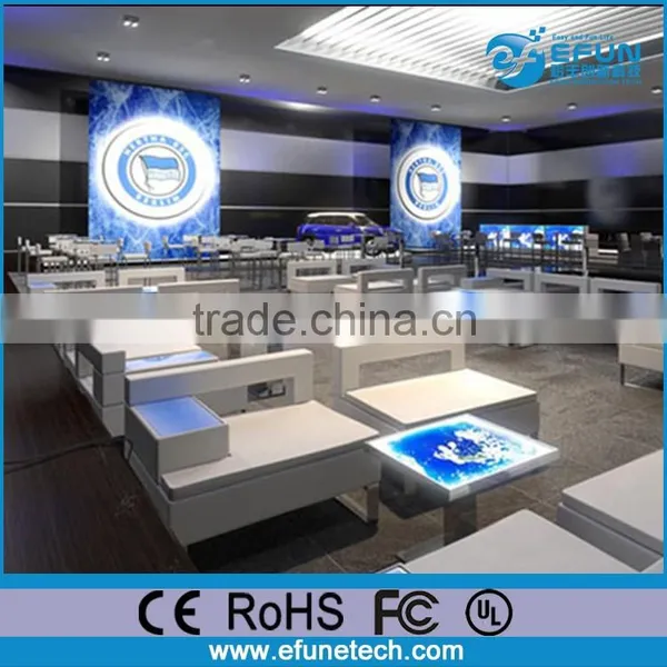 Rechargeable Battery Led Liquid Cube Bar Table,interactive Liquid Art Deco Coffee Table photo-2