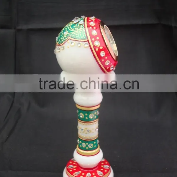 Indian Marble Piller Watch Clock Handicraft Gift Decor Handmade Jaipur Rajasthan Christmas Gift photo-3