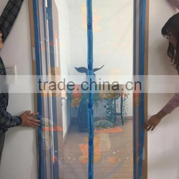 Polyester Mosquito Net DIY Mesh Magnetic Magic Screen Door photo-6
