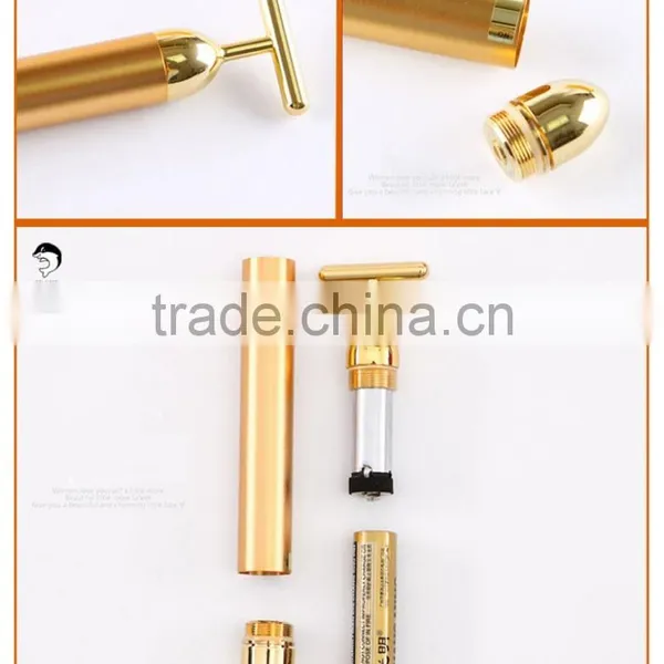 Energy 24K Gold Beauty Bar Vibrating Facial Massager photo-6