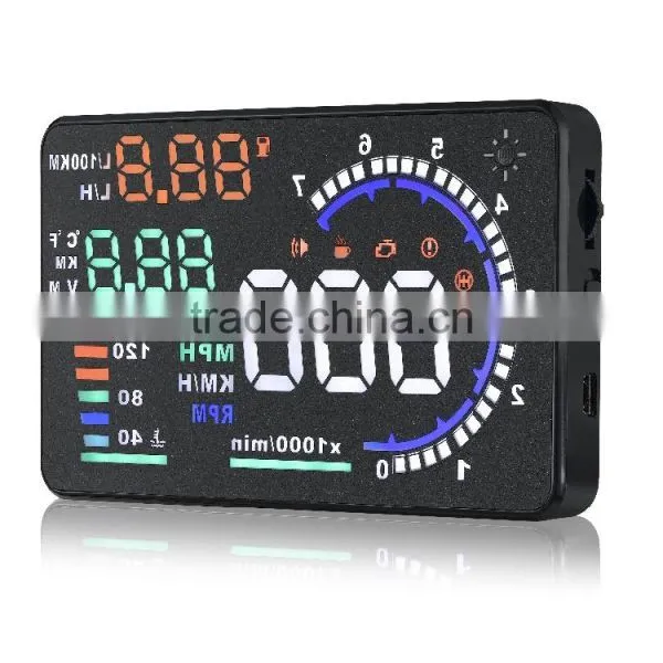 A8 Car HUD System OBD2 Speed Display Car Security Device photo-5