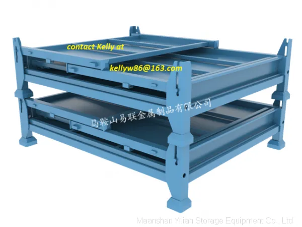 Foldable Stackable Steel Storage Box Cage Metal Bin Container photo-3