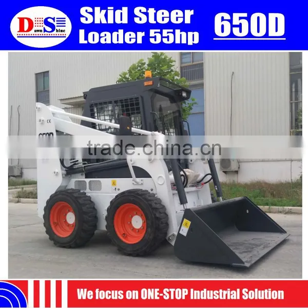 Cheap Skid Steer Loader Price 650kg Mini Skid Loader 55hp New WECAN Skid Steer Loader photo-2