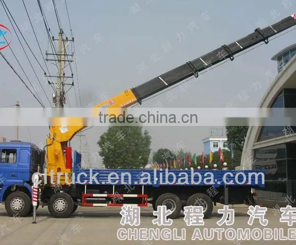 Shacman Truck Mounted Crane, 20 Tons Truck With Crane