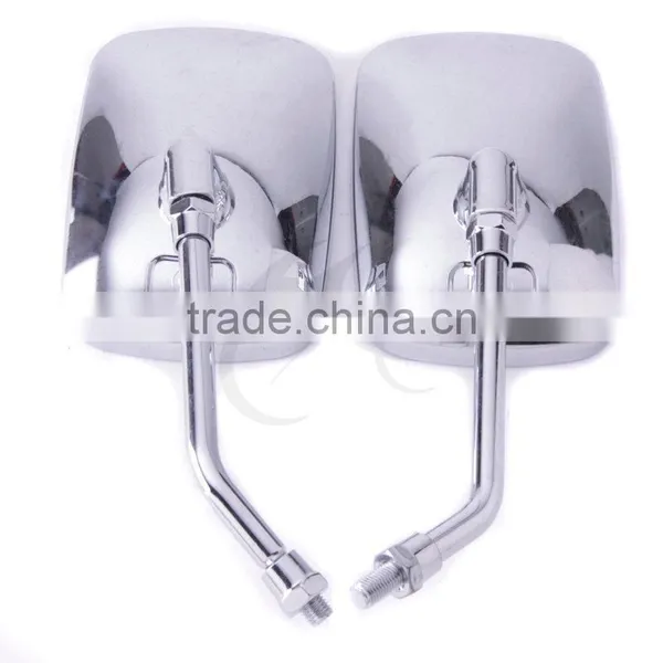 Rectangle Side Rear View Mirrors For YAMAHA XV1100 XVS1300 400 DS400 XV1900 1700 photo-4