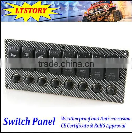 Boat Marine Rocker Switch Panel 4 Switches photo-2