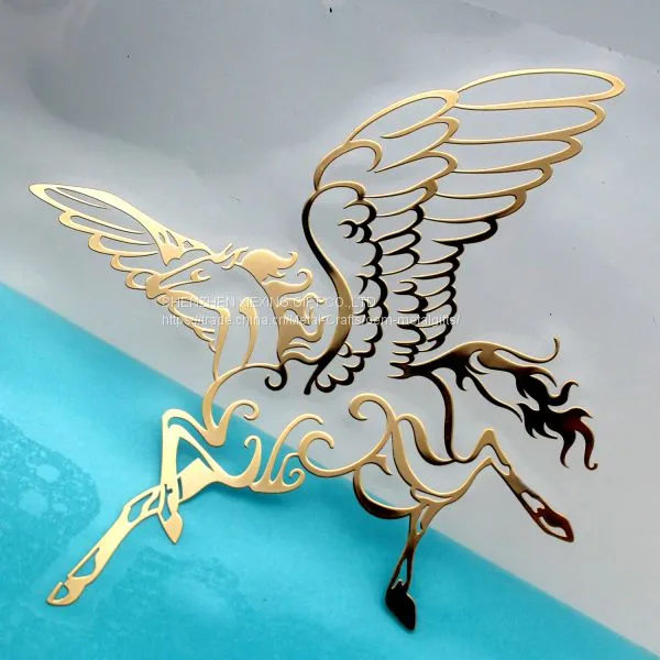 Custom Waterproof Electroforming Metal Nickel Sticker Deccals photo-4